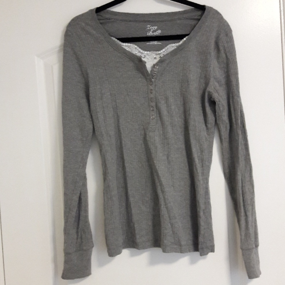 GREY LONG SLEAVE